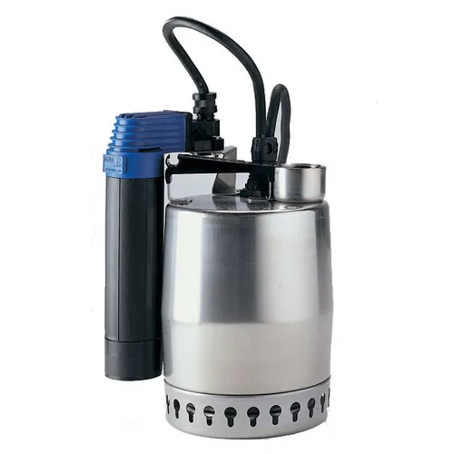 Grundfos 500 W Saugpumpe mit vertikalem Schiebeschwimmer - Abwasserpumpe mit 480 W Leistung und 7,5 m Förderhöhe, ideal für Regenwasser und Entwässerung, leicht und handlich mit 6,5 kg Gewicht.