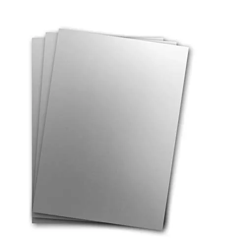 Metallic Papier DIN A4 21,0 x 29,7 cm in silber von NEUSER PAPIER