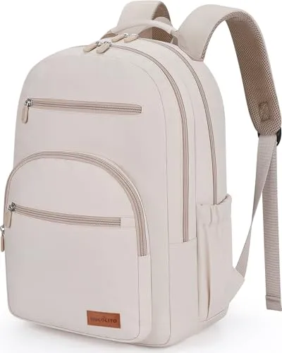 MOCOCITO Rucksack Damen 15,6 Zoll – Eleganter, wasserdichter Schulrucksack
