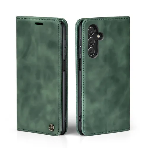 Handy Hülle für Samsung Galaxy A25 5G Klapp Magnet Smartphone Cover Case Grün