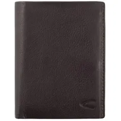 camel active Atlanta Herren Geldbörse Hochformat - Mittelgroße RFID Leder Geldbörse in Braun, stilvoll und sicher gegen Datendiebstahl