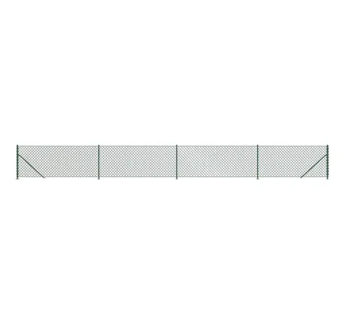 furnicato Maschendrahtzaun Grün 0,8 x 10 m mit PVC-Beschichtung - Robuster Maschendrahtzaun für vielseitige Anwendungen. Ideal zum Eindecken von Grundstücken oder für Tiergehege. Langlebig durch verzinkten Stahl und UV-beständige PVC-Beschichtung.
