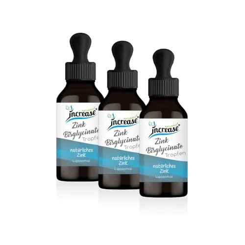 Nimm 3, zahl 2 Aktion Liposomale Zink Bisglycinat Tropfen - Hochdosiert 25mg Zink - Zinkpräparate, hochdosierte Tropfen mit 25mg Zink Bisglycinat, vegan und ohne künstliche Zusätze - ideal für deine Gesundheit!