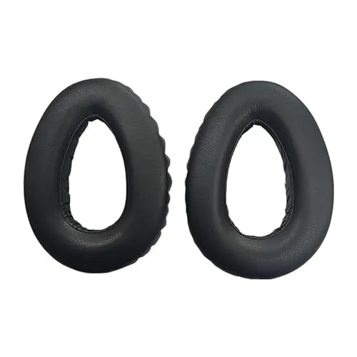 INF Schaffell-Ohrpolster für Sennheiser PXC550 Kopfhörer Ersatzpolster 1Paar schwarz