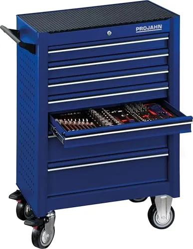 Bestückter Werkstattwagen UNIVERSE mit 188-tlg. Werkzeugset - Werkstatteinrichtung mit 7 Schubfächern und umfassender 188-tlg. Bestückung, ideal für Profis und Hobby-Handwerker, um effizient und organisiert zu arbeiten.