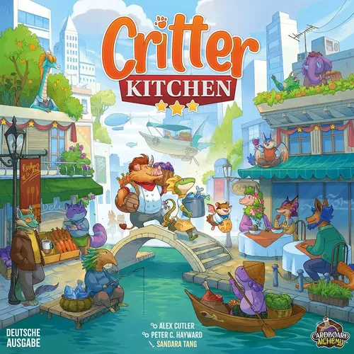 LDGD0014 - Critter Kitchen - Strategiespiel für 1-5 Spieler ab 12 Jahren, in dem ihr mit tierischen Köchen die besten Zutaten sammelt, um die Kritiker zu beeindrucken. Planung und Gerüchte sind der Schlüssel zum Erfolg in Bistro Bay!
