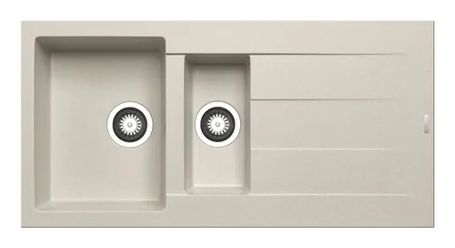 Pyramis Athlos Einbauspüle mit Restebecken von Pyramis