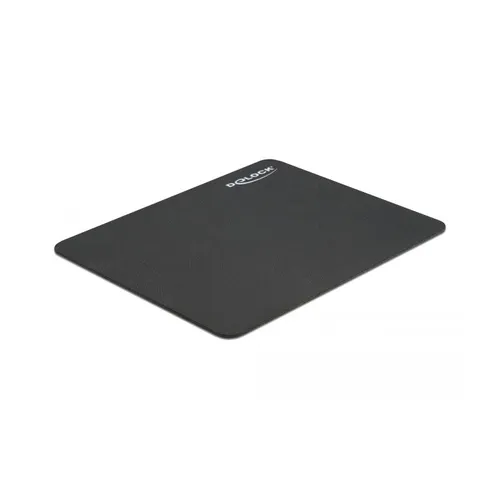 Delock Mauspad 220 x 180 x 2 mm schwarz - Rutschfestes Soft Mauspad für optimalen Komfort, ideal für den täglichen Gebrauch