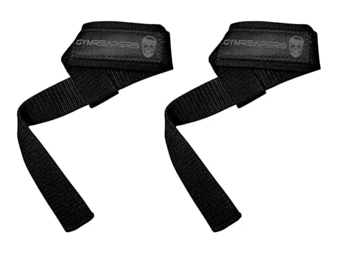Gymreapers Hebehandschlaufen für Gewichtheben, Bodybuilding, Powerlifting, Krafttraining, Kreuzheben