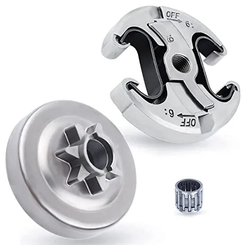 Kettenrad und Kupplung für Husqvarna 455 460 Rancher, ADEFOL .325'' 7-Zähne Kettenrad mit Kupplung und Lager Hochwertiges Zubehör Motorsäge Kupplungstrommel Ersatzteile