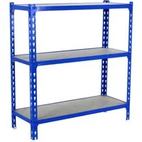 PROREGAL Schwerlastregal BABY MULI 90x110x30cm - Robustes Werkstattregal mit 3 verstellbaren Fachböden, Traglast 200kg pro Ebene, schneller Aufbau in 10-15 Minuten, ideal für Lager und Keller.
