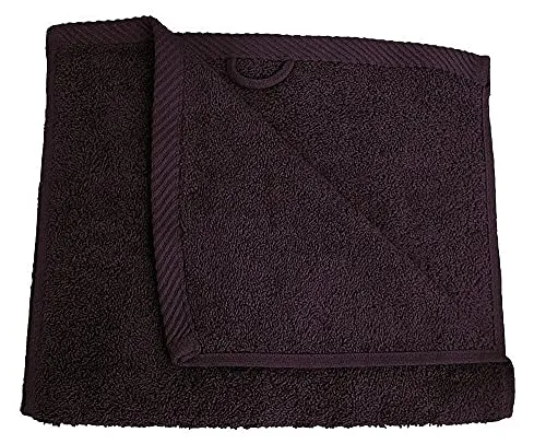 Lanudo® Luxus Gäste-Handtuch 600g/m² Pure Line 30x50 cm. 100% feinste Premium Frottier Baumwolle in höchster Qualität | Gästetücher, Gästetuch Farbe: Violett/Lila/Bordeaux-Rot