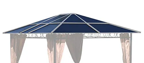 QUICK STAR Ersatzdach für Hardtop Pavillon 3x3,6m - Ersatzdach aus UV-beständigen Doppelstegplatten für QUICK STAR Hardtop Pavillon 3x3,6m. Robust, 6mm stark und ideal für wetterfeste Überdachungen.