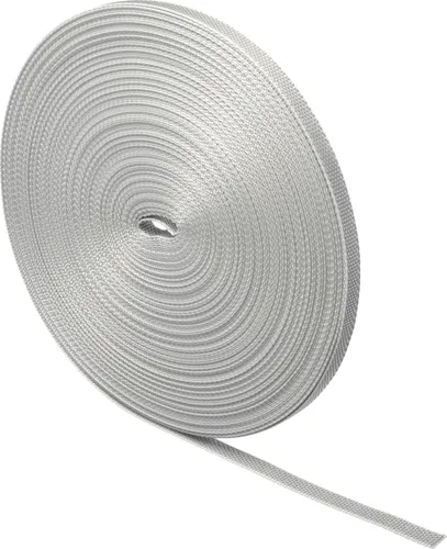 Schellenberg Rolladengurt Mini 14 mm, 50 m, grau - Rollladengurt für Mini-Gurtwickler, strapazierfähig und abriebfest, ideal für Renovierungen oder Ersatz mit 50 m Länge.
