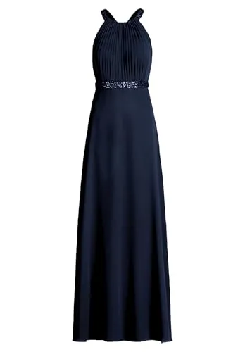 Vera Mont Abendkleid rückenfrei - Festliches Maxikleid in Night Sky - Elegantes Abendkleid aus Chiffon mit Pailletten und rückenfreiem Design für einen femininen Look. Ideal für festliche Anlässe und perfekt ausgestellt.