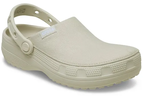 Crocs Classic Crafted Clog 41/42 - Graue Sandalen für Komfort - Bequeme Clogs aus Canvas mit kippbarem Fersenriemen, ideal für Camping und Alltag. Entdecken Sie weitere Top-Angebote von Crocs bei Bergfreunde.de!
