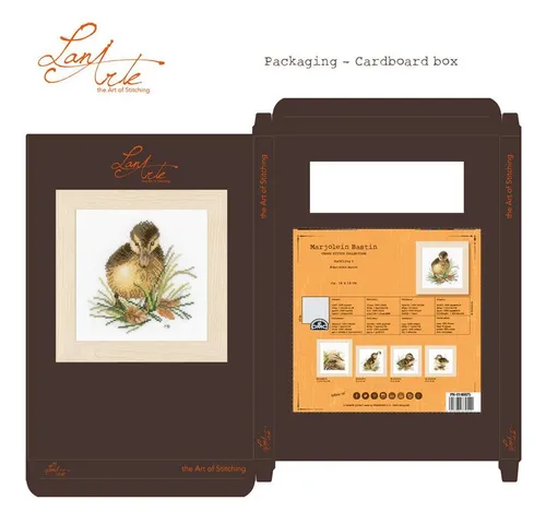 Lanarte Kreativset Lanarte PN-0146975 Ente Kreuzstichpackung, (Set, Vervaco embroidery Kit), Made in Europe