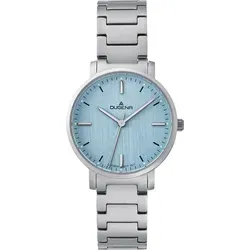 DUGENA Damen-Armbanduhr Stockholm, 4461040 - Armbanduhren für Damen, zeitloses Design mit blauem Zifferblatt, robustem Titangehäuse und Saphirglas für hohen Tragekomfort und Stil.