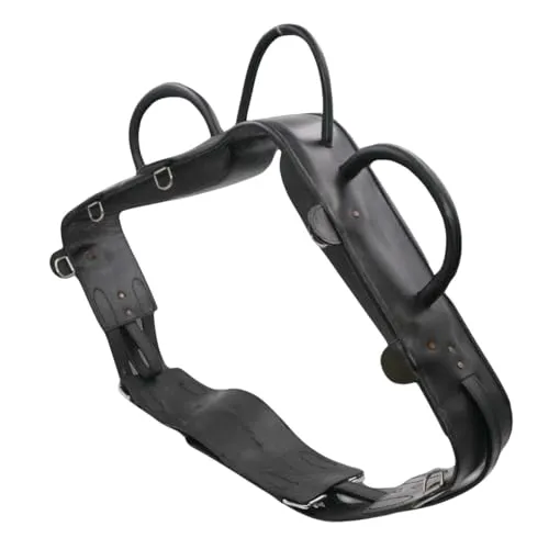 AMKA Voltigiergurt Cheval Shetty mit runden Griffen und 2 Beinschlaufen, schwarz 057/88C