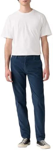 Levi's XX Chino Standardhose blau (33/32) - Moderne Chino-Hose aus weichem Baumwoll-Leinen-Mix, mit Stretch für Komfort und lässigen Look. Ideal für jeden Anlass.