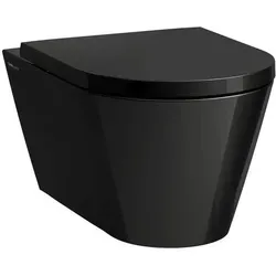 Laufen Wand-Tiefspül-WC „Kartell“ in Schwarz glänzend von LAUFEN