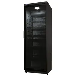 Produktbild KBS Glastürkühlschrank CD 350 schwarz mit Schloss