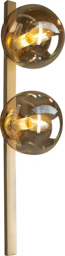 Xxxl Wandleuchte Gold-Bernstein mit Kippschalter von Licht-Erlebnisse