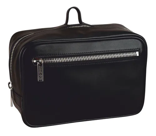 LEONHARD HEYDEN Montreal Toiletry Bag Black - Reisetaschen – Hochwertige Toiletry Bag mit schickem Design und praktischen Zipper für schnellen Zugriff auf Ihre Toilettenartikel. Maße: 25 x 17 x 10 cm.