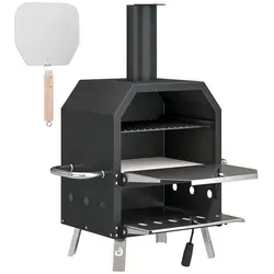 Dopwii Outdoor Pizzaofen Holzbefeuert mit Pizzastein