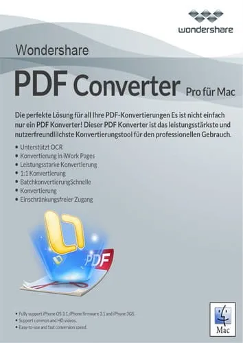 Wondershare PDF Converter Pro Mac P13790-01