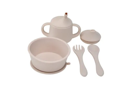 Zayno Kindergeschirr-Set Silikon-Geschirrset für Babys