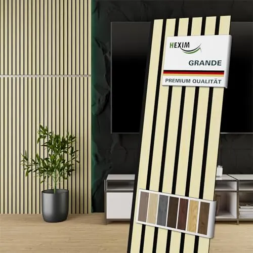 HEXIM Akustikpaneel Holz 140x30cm Grande von HEXIM
