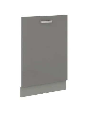Küchen-Preisbombe Frontblende Geschirrspüler 60 cm Grau Hochglanz - Sockelblenden für vollintegrierbare Geschirrspüler, passgenau für Küchenmodelle BIANCA, GREY und ROSE, in elegantem Grau Hochglanz.