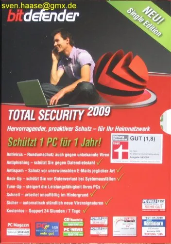BitDefender Total Security 2009 Single Edition 1 Platz