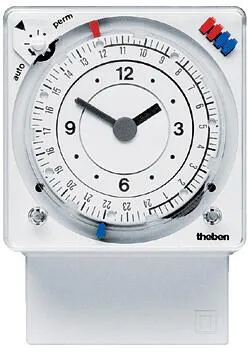 Theben SYN 269 H MECHANISCHE SCHALTUHR - Praktische Zeitschaltuhr mit 24 Std./7 Tage-Programm, ideal für flexible Steuerung von Geräten, Frontmontage 72x72 mm, sorgt für energieeffiziente Nutzung.