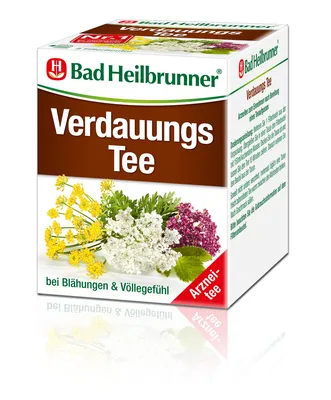BAD Heilbrunner Verdauungstee Filterbeutel 8X2.0 g - Tees – Fördert die Verdauung und sorgt für ein wohltuendes Wohlbefinden mit hochwertigen Kräutern in praktischen Filterbeuteln.