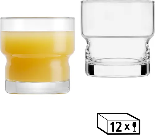 Libbey Rocks Gläser Set - 12-teilig, 296 ml - Elegante Rocks-Gläser aus hochwertigem Klarglas, ideal für Whisky, Cocktails und Softdrinks. Zeitloses Design mit solidem Boden für Standfestigkeit – perfektes Upgrade für Ihre Bar oder den Tisch.