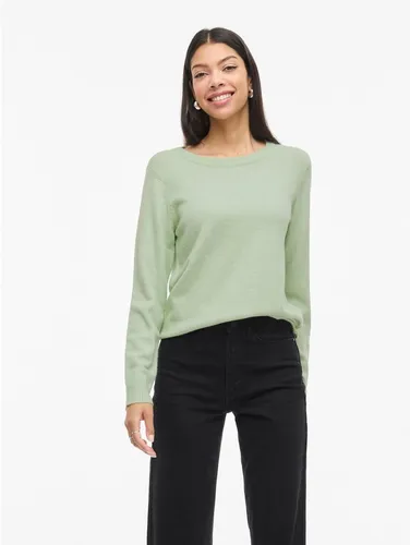 Vila Rundhalspullover VIRIL O-NECK L/S KNIT TOP - NOOS Viskosemischung, regular fit