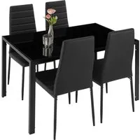 tectake® Esszimmergruppe 5-teilig