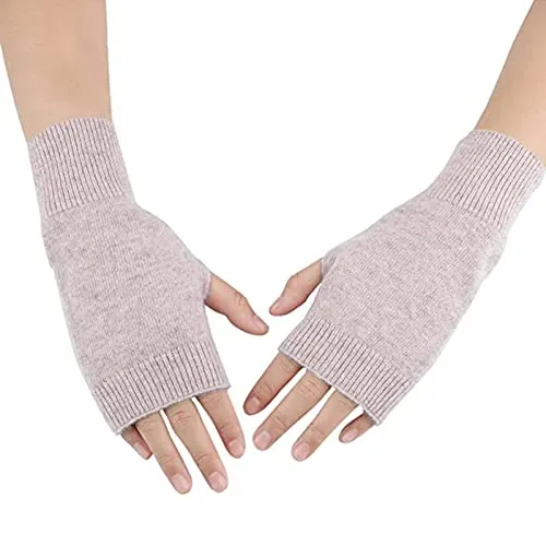 Winter Handschuhe Fingerlose, Damen Halb Fingerlose Handschuhe, Gestrickte Halb Fingerlose Fäustlinge, Warm Fingerhandschuhe Fingerlos…
