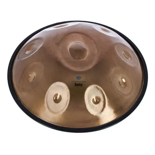 Sela Harmony Handpan D Amara 202 - Handpan D Amara (440 Hz) aus rostfreiem Edelstahl, handgefertigt und professionell gestimmt. Ideal für Musikliebhaber, inklusive gepolsterter Tasche für einfachen Transport.