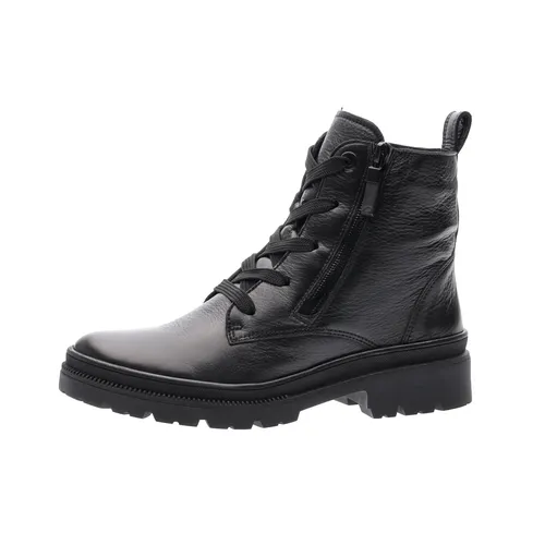 ARA Damen Dover Schnür Boot, SCHWARZ, 38.5 EU - Wanderschuhe mit Wechselfußbett für optimalen Komfort und Unterstützung bei langen Wanderungen.