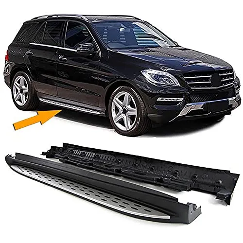 Alu Trittbretter Flankenschutz OE Style für Mercedes ML W166
