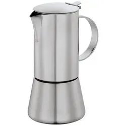 Cilio Espressokocher 20.5 cm aus Edelstahl - Hochwertiger Kaffeebereiter aus robustem Metall, ideal für aromatischen Espresso und perfekten Kaffeegenuss in jedem Zuhause.