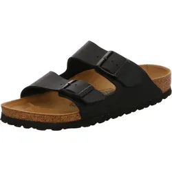 Birkenstock Arizona schwarz Gr. 43 schmale Weite - Wanderschuhe: Bequeme Sandalen mit Lederinnensohle für optimalen Tragekomfort, ideal für warme Tage und entspannte Outdoor-Aktivitäten.