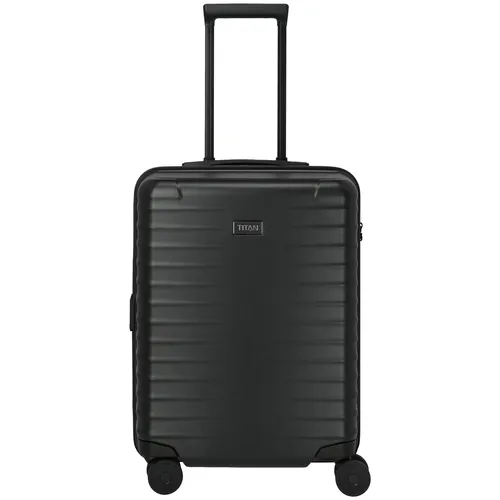 TITAN Upgrade Trolley S23 4-Rollen Nightshade black - Trolley für Wochenendtrips oder Geschäftsreisen, leicht, geräumig und kratzfest mit 10 Jahren Garantie. Ergonomische Griffe und leise Doppelrollen sorgen für höchsten Komfort.