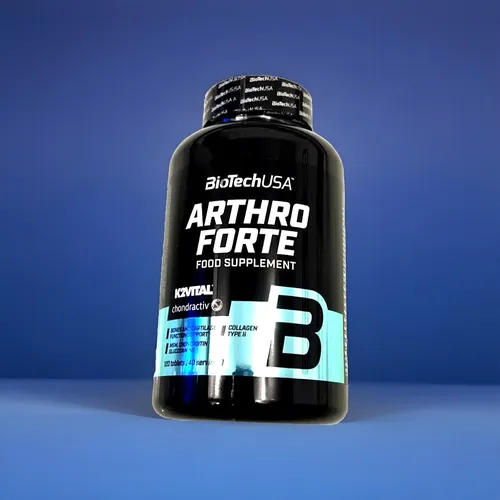 BioTech USA Arthro Forte 120 Tabletten - Protein Shakes & Muskelaufbau, unterstützt Gelenkgesundheit mit Vitamin E und C, ideal für Fitness und Bodybuilding.