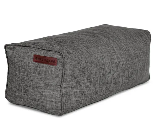 Green Bean Pouf Ottomane aus Leinen – Vielseitiger Sitzhocker