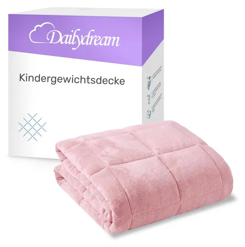 Dailydream Gewichtsdecke für Kinder – 135x200 cm, Baumwolle/Fleece