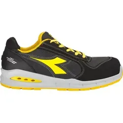 Diadora Sicherheitsschuh RunNet AB LOW C4663 S1PS schwarz/anthrazit Größe 42 - Robuster Sicherheitsschuh mit atmungsaktivem Air Mesh, ergonomischer Fersenstütze und rutschhemmender Sohle – ideal für Industrie und Werkstatt.